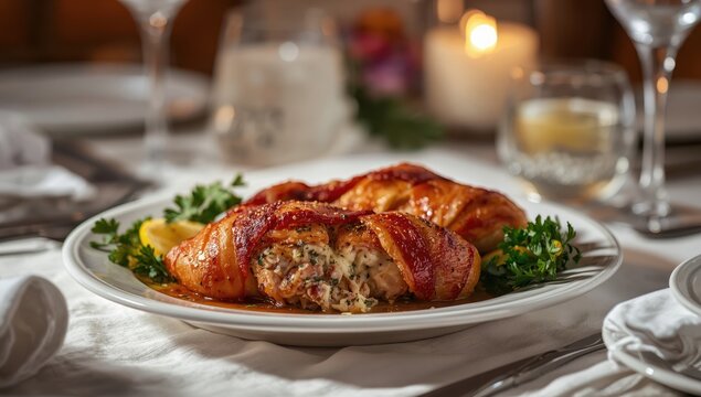 chicken breast wrapped in bacon