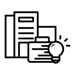 Fototapeta premium working Line Icon