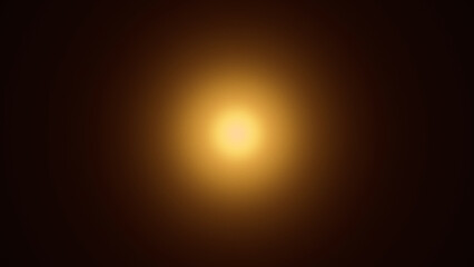 Fototapeta premium Bright Golden Light Flare in Dark Center: Radiant Warm Illumination and Dramatic Glow Background