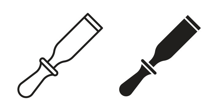 Chisel icon editable pictograms collection