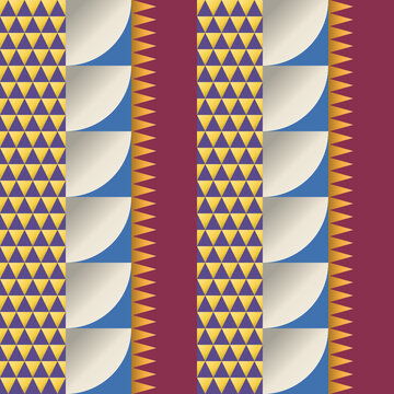 Seamless hatch pattern in blue, cream, purple - elegant gradient geometric background for wallpaper, textile and wrapping paper design