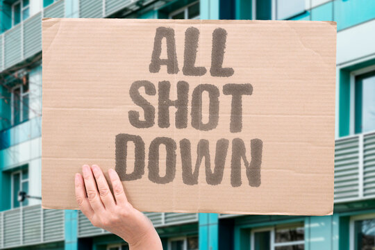 "All Shot Down" Every projectile was destroyed before impact. DEFENSE. ALL. SHOT. DOWN. DESTROYED.