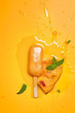 Peach popsicle 