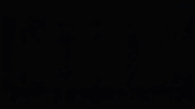 Animated pink neon rectangle with inner square animation on black background