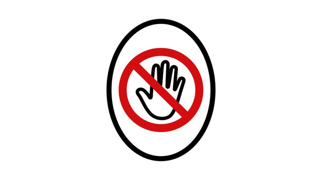 Animated icons depicting security concepts with smooth transitions