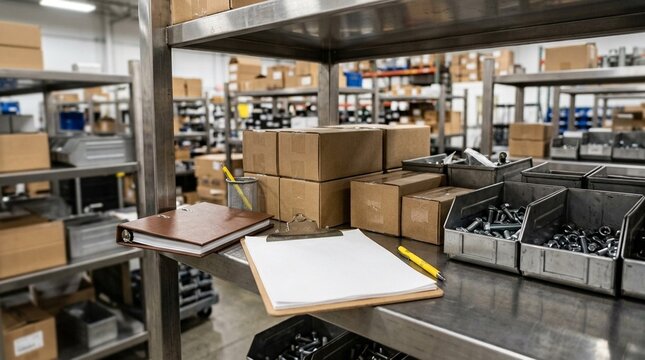 Pausing mid-audit to double-check an inventory count before continuing in healthcare setting