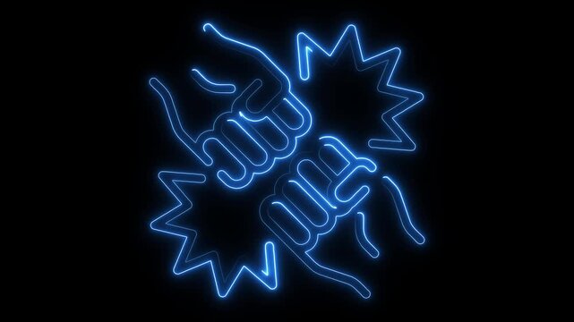 neon versus for sports and fight competition. game spectrum, contrast, epic, tournament, 