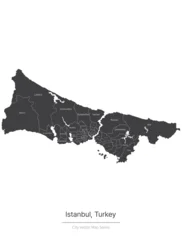 Istanbul city vector map series. © Tuna salmon