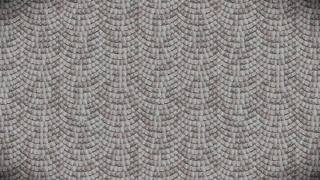 Wavy Paving Stones Pattern Background for Seamless Loop Design.