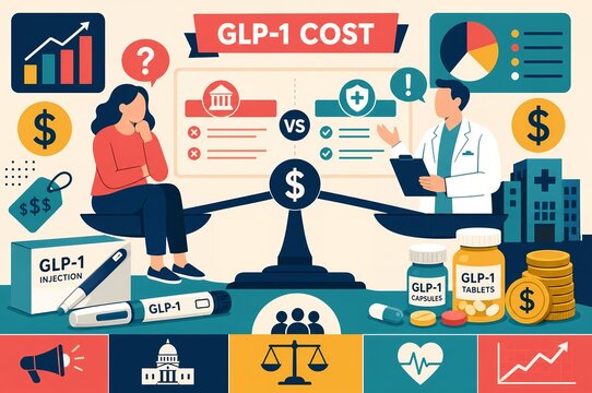 GLP-1 Medication Cost and Insurance Coverage Infographic