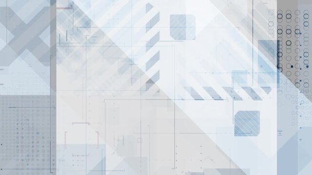 4K Vertical video abstract geometric motion background featuring layered shapes, diagonal elements and subtle interface graphics with fast-paced transitions