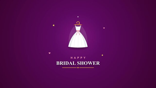 Elegant White Gown Appearing and Disappearing on Purple Background