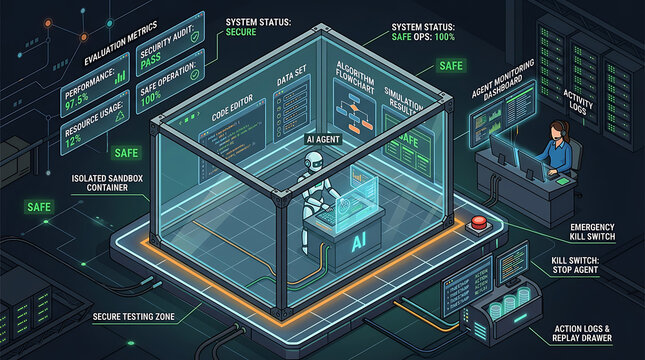 Isometric AI Agent Sandbox Safe Testing Isolated Container Safety Monitor Kill Switch Evaluation