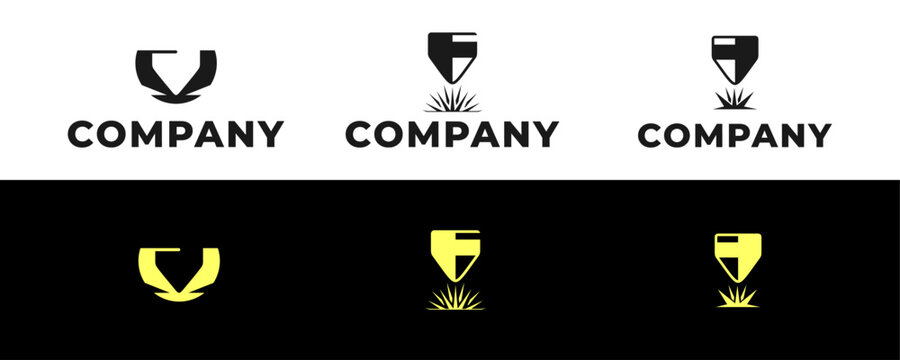 cnc laser icon logo design, metal, technology, cut, engineering, equipment, steel, manufacturing, industrial, laser cutting, factory, machine, workshop, tool, production, industry, design, engraving