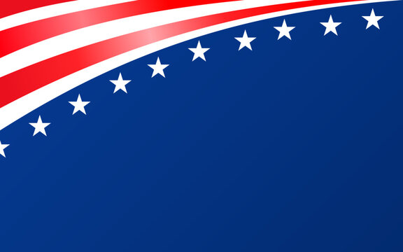 United states flag patriotic design suitable for american holidays, events, celebrations, products, merchandise, invitations, posters, social media posts.