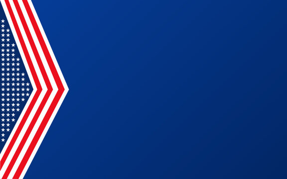 Design of the american flag, with white stars, red stripes, and a blue field. Suitable for patriotic designs and fourth of july celebrations.