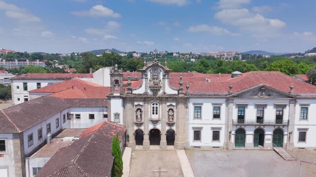 Aerial View of Convento de Santo Antonio, Guimaraes, Portugal