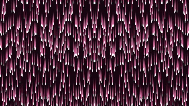 Dynamic Abstract Falling Rose Quartz Digital Rain Stream in a Dark Technology Background