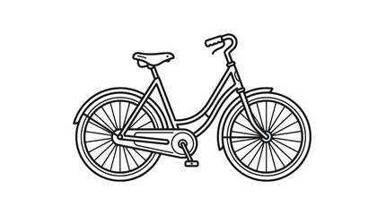 Obraz premium Bicycle Illustration for Cycling Transportation.
