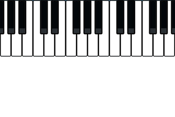 Fototapeta premium piano keys vector illustration
