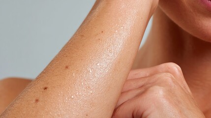 Fototapeta premium Healthy Elbow Skin After Moisture Recovery