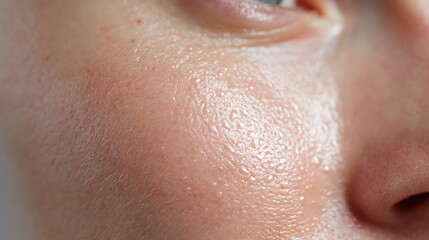 Fototapeta premium Detailed Macro of Healthy Hydrated Skin Texture