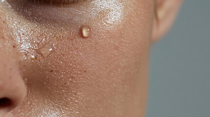 Fototapeta premium Extreme Close Up of Smooth Hydrated Skin