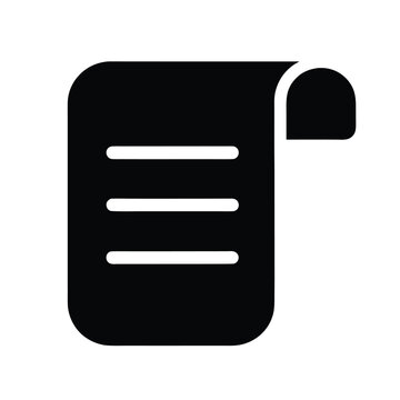 Text page symbol. File document sign. paper, report, form, article and document management
