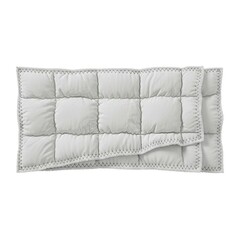 Fototapeta premium Light Grey Square Quilted Fabric Swatch Padded Design