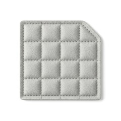 Fototapeta premium Hexagonal Beige Quilted Patch with Pink Border Detail