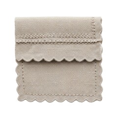 Fototapeta premium Square White Quilted Fabric Background Texture Sample