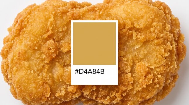 Crispy fried chicken nugget color swatch