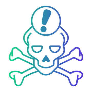 piracy Line Gradient Icon