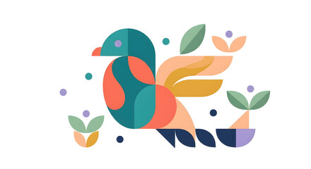 Fototapeta premium vector illustration of a bird