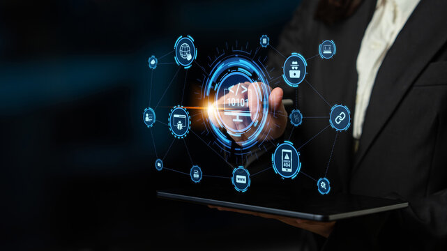 Software development with coding overlays, programming languages, developer tools, mobile app creation, and advanced programming for digital product development and software solutions. Entice
