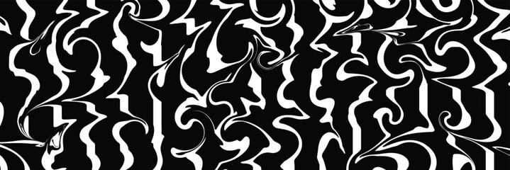 Fototapeta premium An artistic abstract background featuring seamless wave patterns and swirling light curves in a vector illustration design for a water-themed backdrop wallpaper. liquid background with gradient color.
