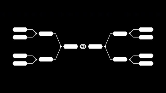 Team tournament bracket playoff tournament bracket, perfect for sports competitions and event planning designs. Ideal for tournament organization.