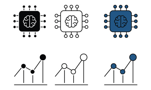 Neuralnetworkchipiconswithperformancegraphsshowingdatatrends