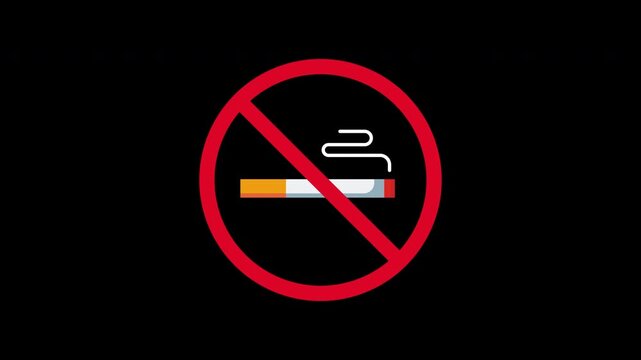 No smoking sign. Suitable for no smoking signs, health campaigns, antismoking advertisements. Ideal for web, print materials, posters, banners, and presentations.