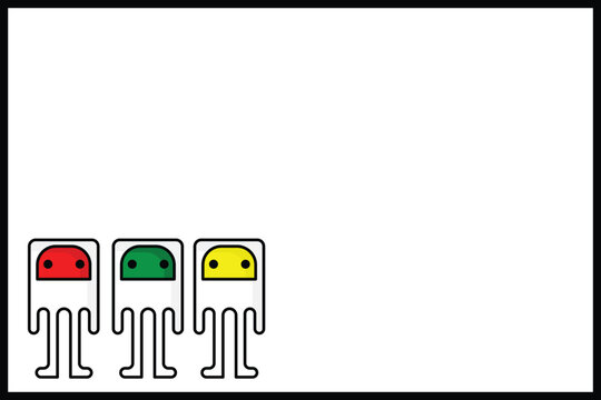 Cute Monster Liquid Character Illustration with Funny Cartoon Mascot Style