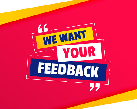 customer feedback and suggestion background for improving communication