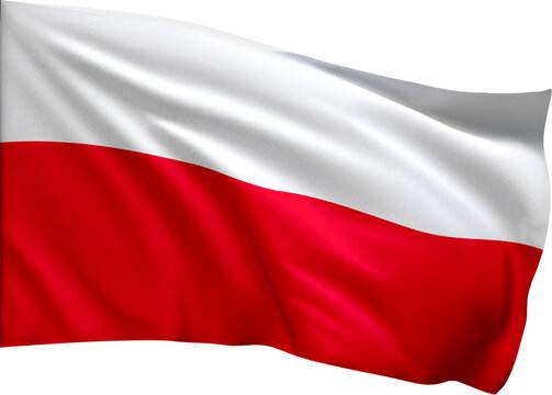 Waving Poland Flag in the wind