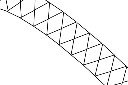 Abstract geometric triangle truss structure vector illustration with structure triangle geometric engineering construction