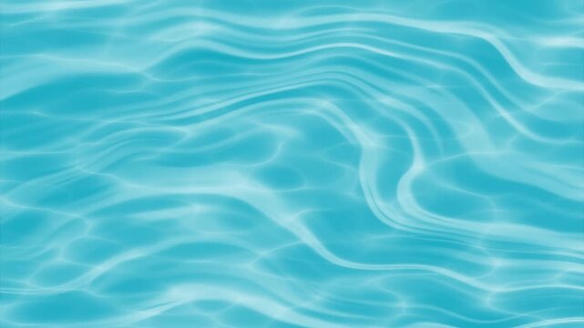 Abstract blue water surface ripples flowing calmly in a continuous seamless loop motion background with rippling across surface