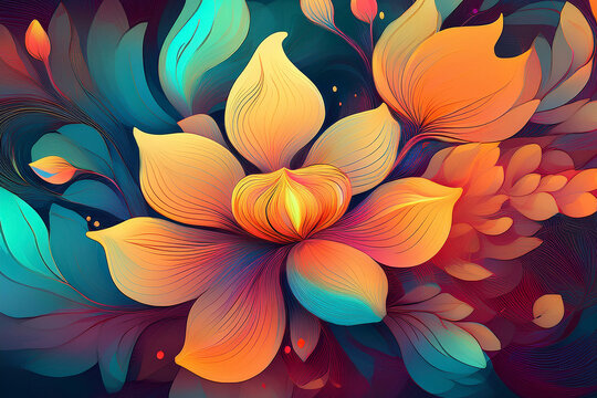 abstract flower background