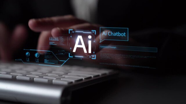 AI Virtual Assistant Artificial Intelligence Chatbot Controlled by Prompt Engineering for Explainable Generative AI information and LLM Deep Learning Technology for Smart Business Work Support. Muxer