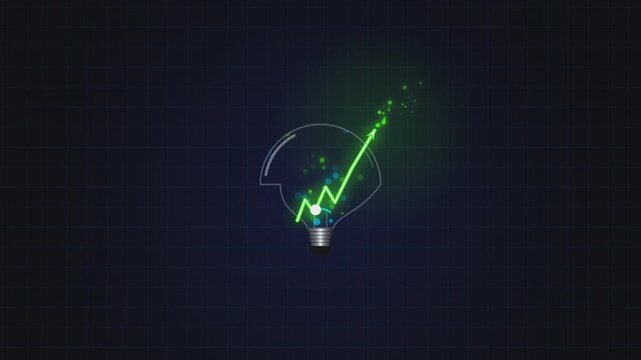 Abstract Luminous Growth - Dynamic Canvas Graphic Seamless Loop wit