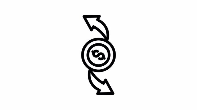 Profit Loss minimalist stroke animation