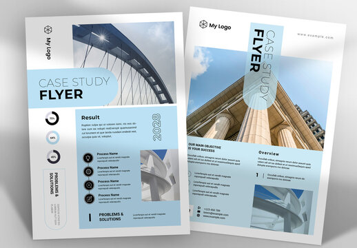 Case Study Flyer Template Layout
