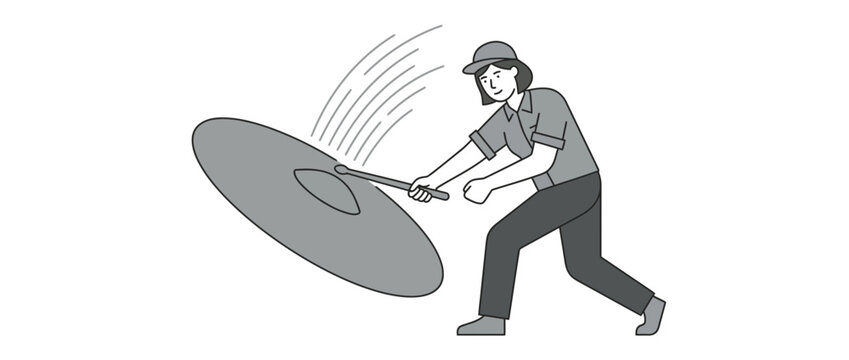 Person Cooking with Wok